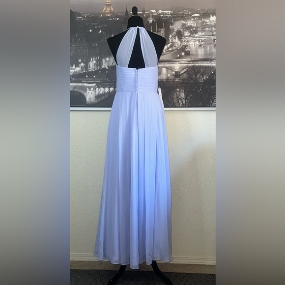 AZAZIE Ginger Lavender A-Line Pleated Chiffon Dress - Picture 2 of 9